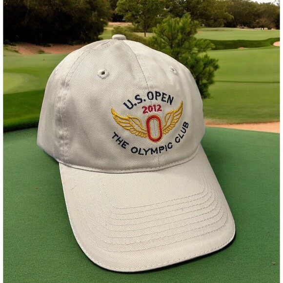 NEW 2012 US Open Hat Cap Olympic Club San Francisco Beige USGA Member Strap Back - Picture 1 of 3